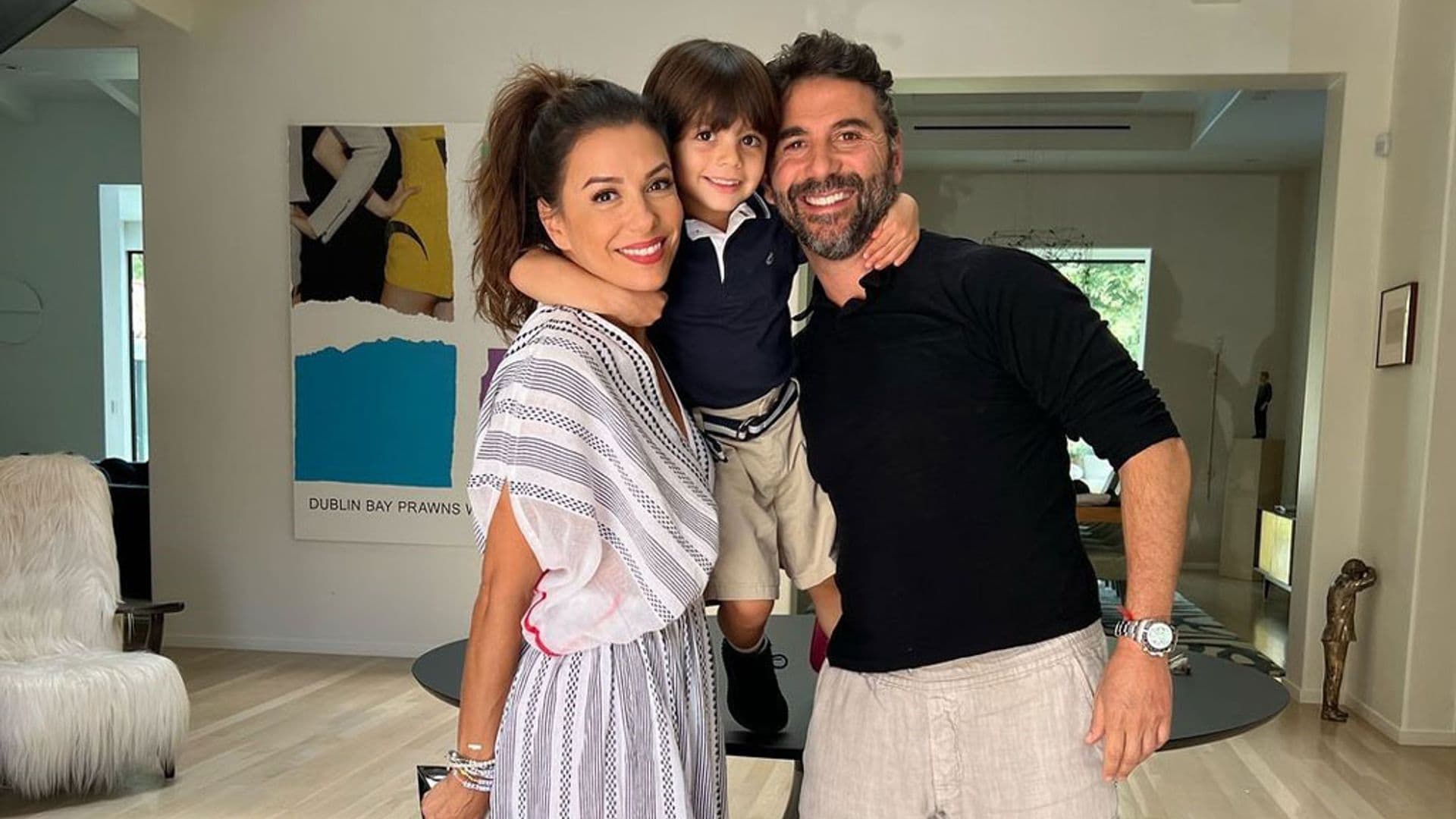 Con divertidos recuerdos juntos, Eva Longoria celebra los seis años de su hijo Santi