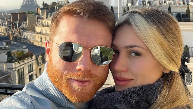 El Canelo y su esposa, Fernanda Gómez