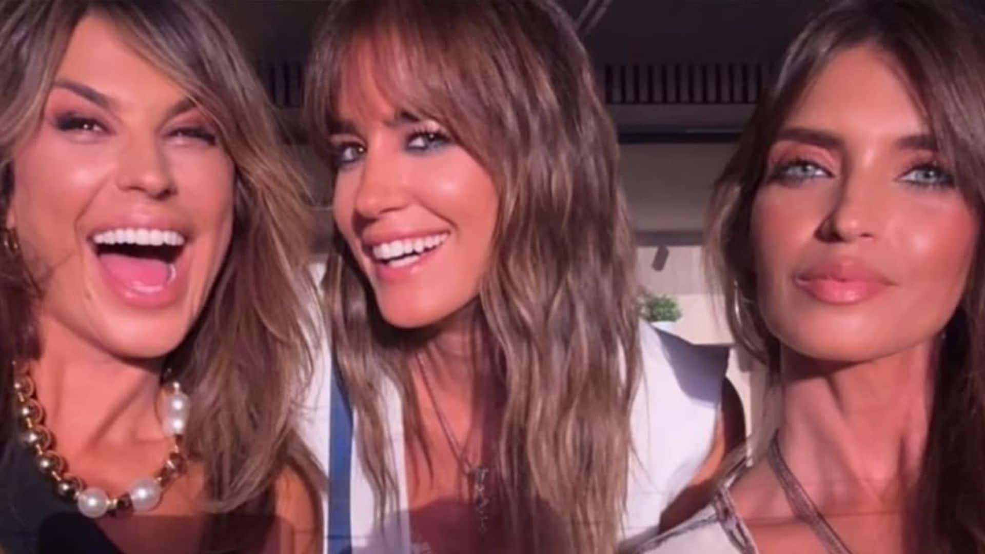 Sara Carbonero, noche de chicas con Isabel Jiménez y Raquel Perera
