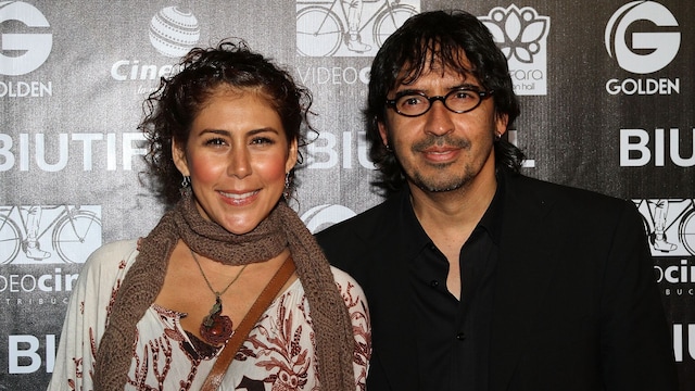  Vica Andrade y Guillermo Del Bosque en Mexico durante la premiere de "Biutful"