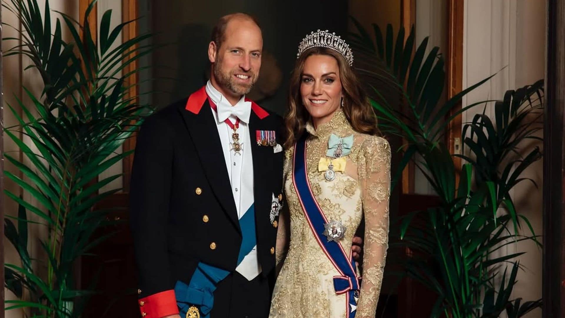 ​La princesa de Gales​, sublime con un vestido de encaje floral y la tiara favorita de Diana de Gales