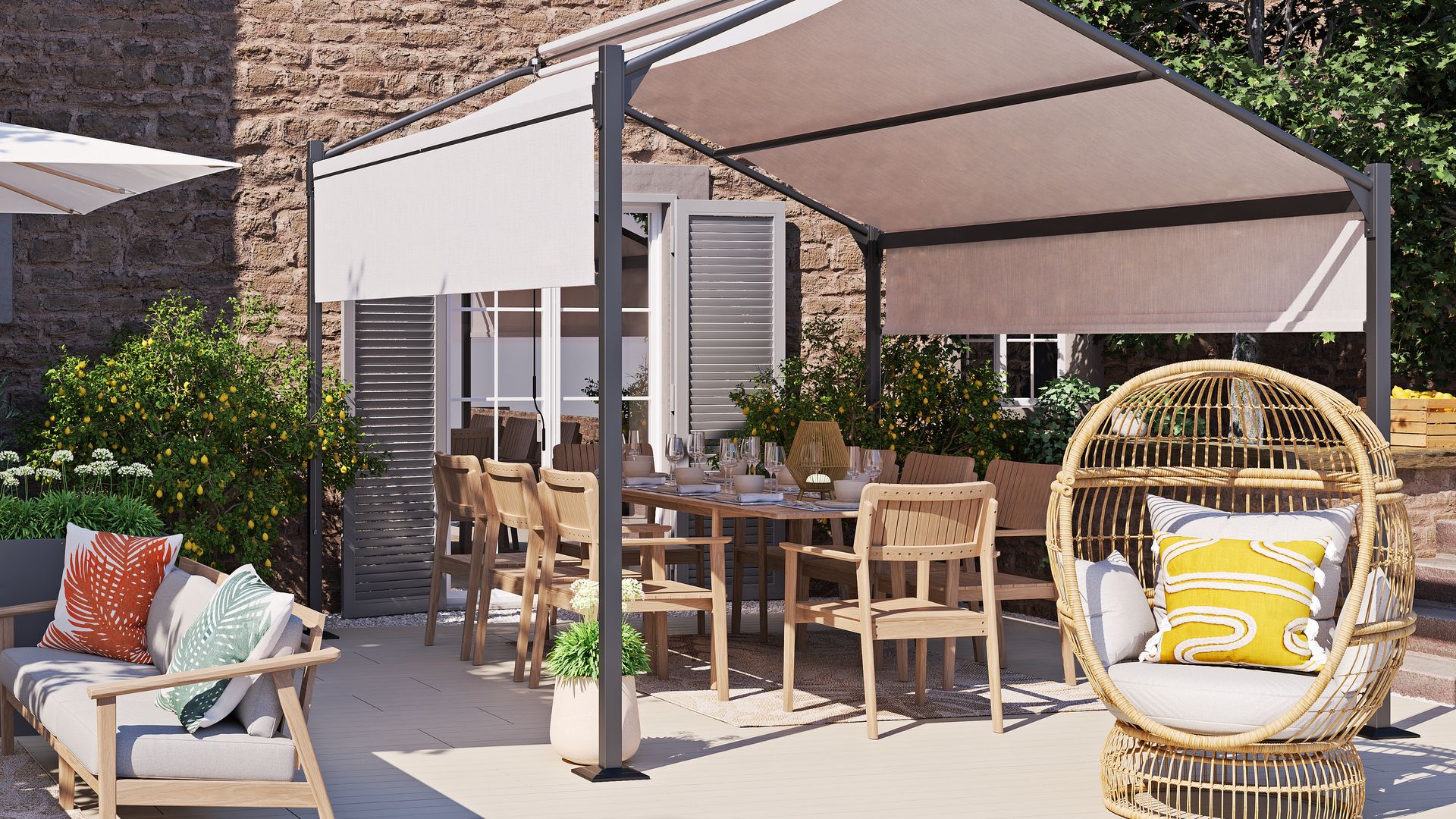 Comedor de verano en exterior