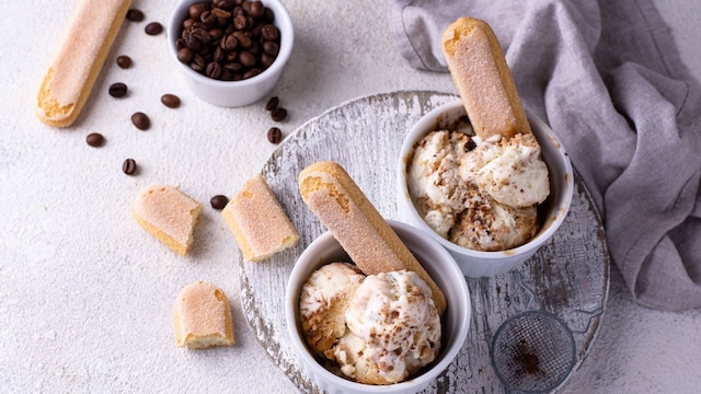 Helado de tiramisú