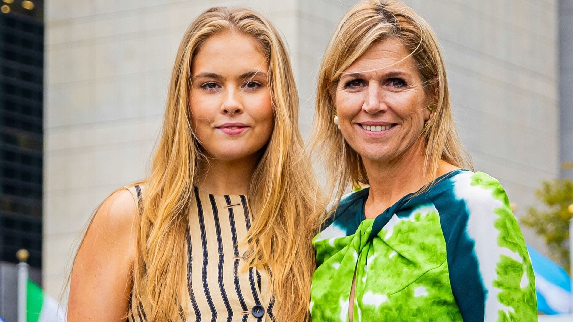 Máxima y Amalia de Holanda en la ONU en Nueva York 