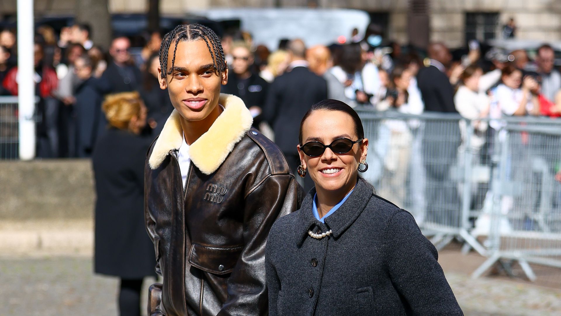 alexandre grimaldi y pauline ducruet en los desfiles de paris