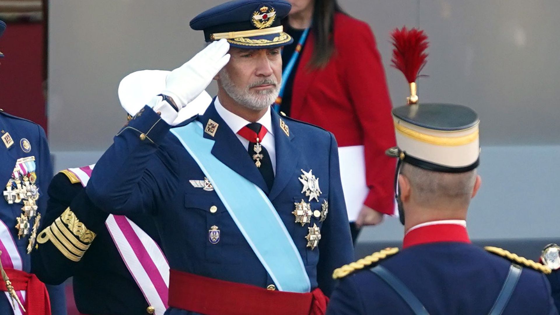 El rey Felipe acude al 12 de octubre con el uniforme del Ejército del Aire