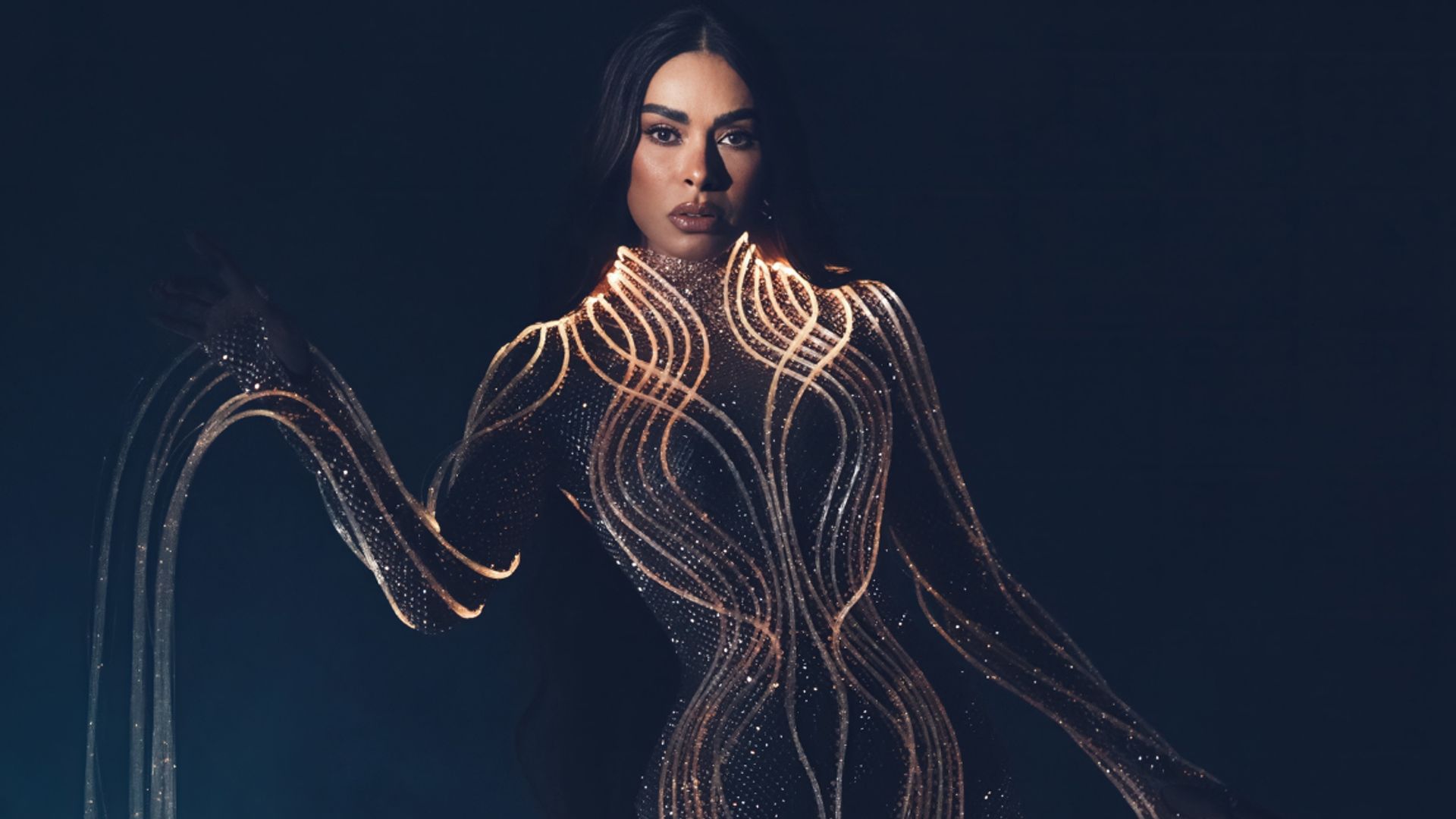 El espectacular vestido de Galilea Montijo en 'La Casa de los Famosos México': innovación y luces LED