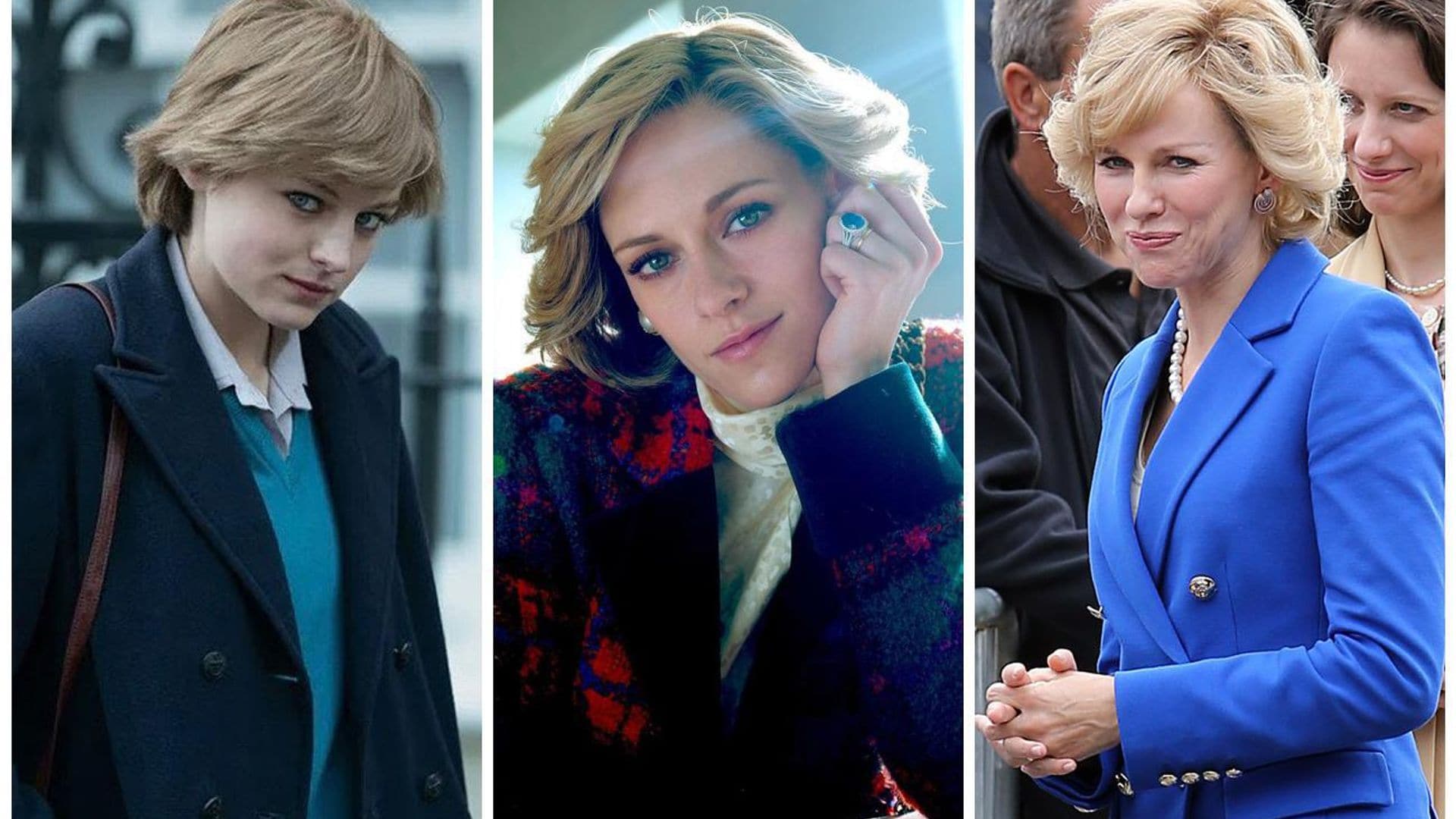 Emma Corrin, Kristen Stewart, Naomi Watts y otras actrices que han interpretado a la princesa Diana