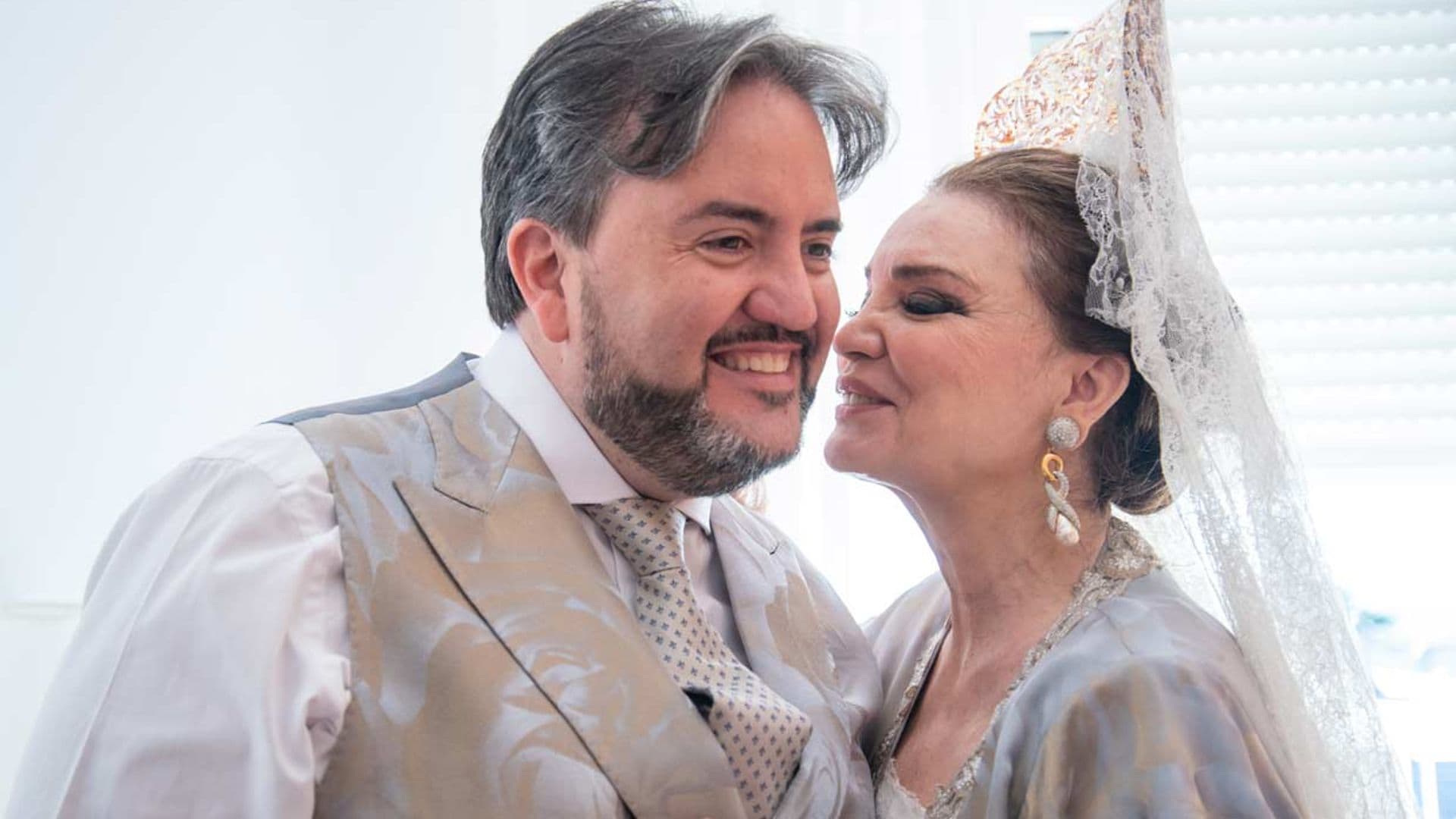 La felicidad de María José Cantudo en la boda de su hijo Manuel