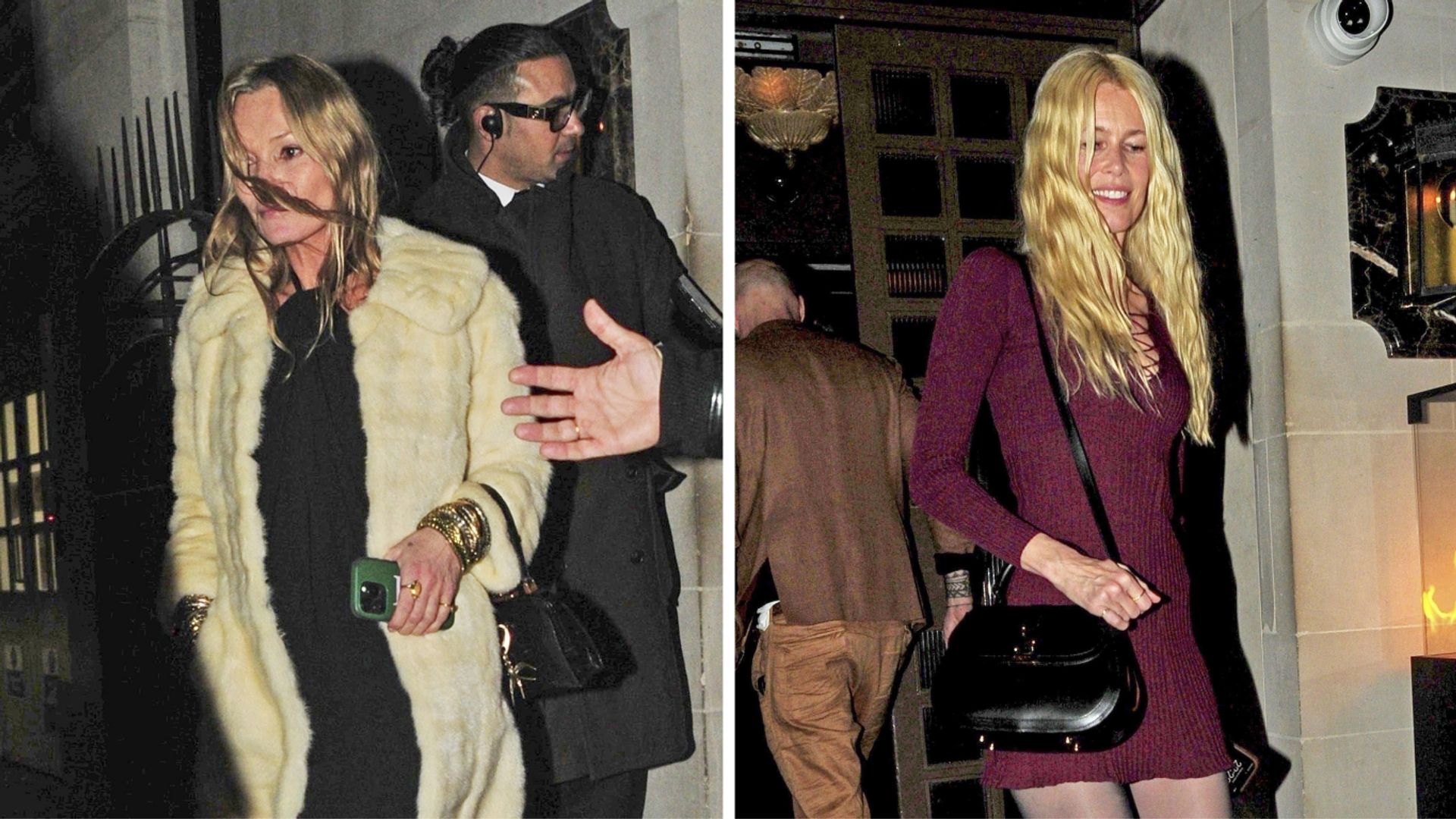 Kate Moss y Claudia Schiffer roban miradas con su estilo en Londres ...