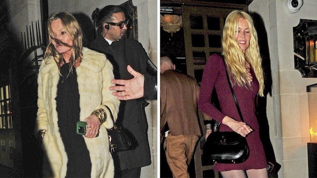 Kate Moss y Claudia Schiffer 