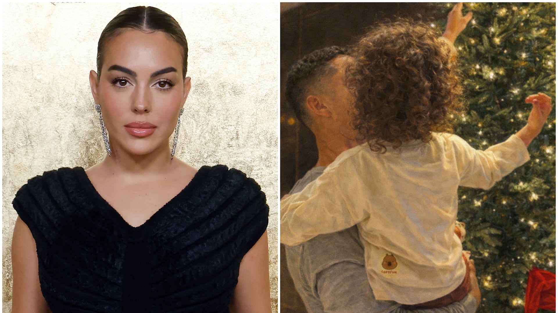 Georgina Rodríguez compartió hermosas postales navideñas con su familia.