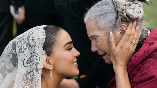 Ale Capetillo hace realidad el sueño de su abuelita Yeya con un especial detalle el día de su boda 