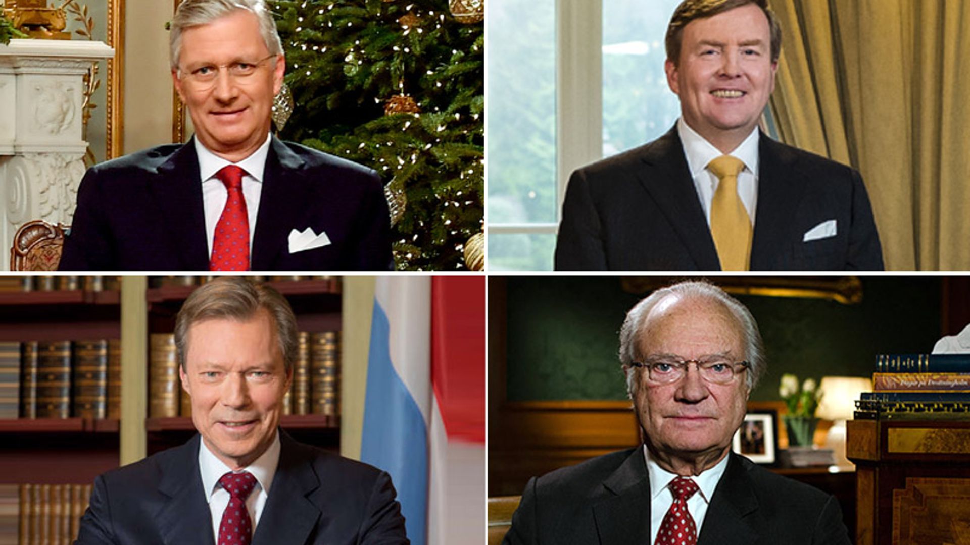 Los reyes europeos felicitan la Navidad