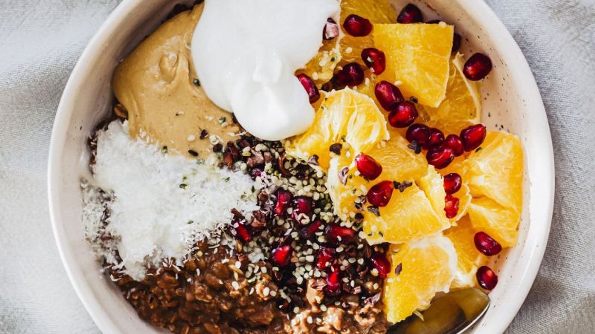 'Porridge' de chocolate con naranja