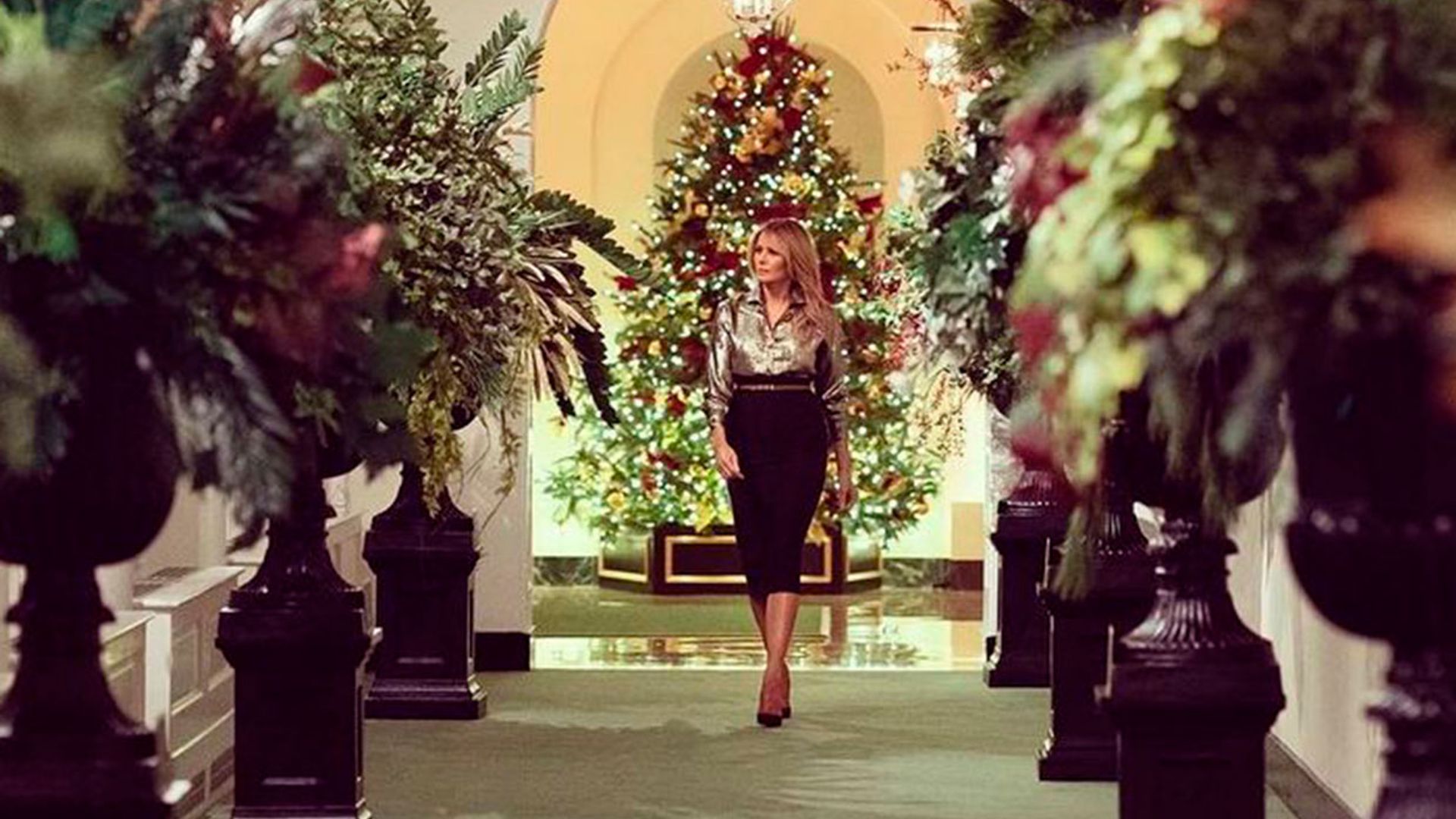 ¡Como en un cuento! La impresionante decoración de la Casa Blanca en las últimas Navidades de los Trump