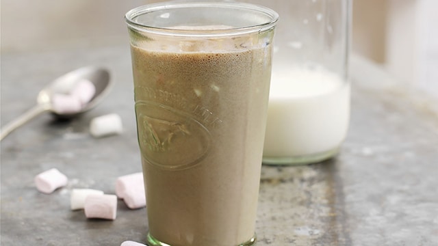 batido avena crema cacahuetes