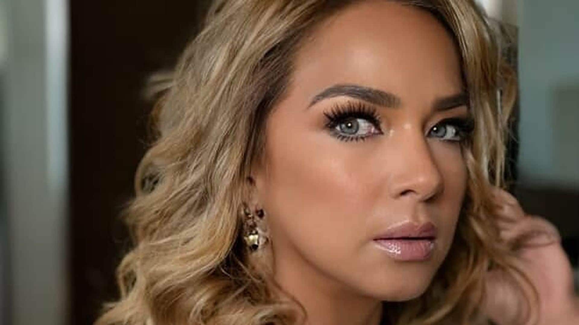 Adamari López mostró fotos de su sesión de peinado y maquillaje