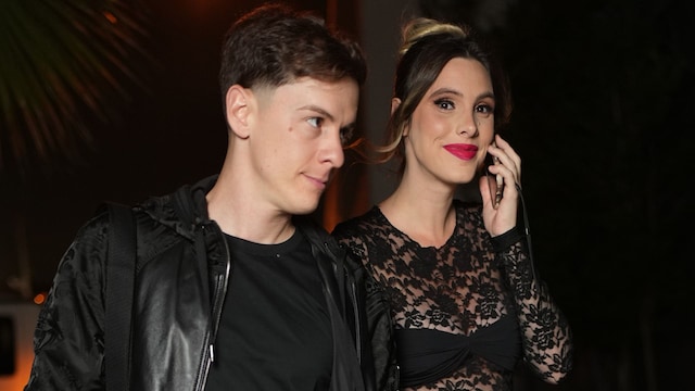 Guaynaa y Lele Pons vistos en abril de 2025 en Miami, Florida. 