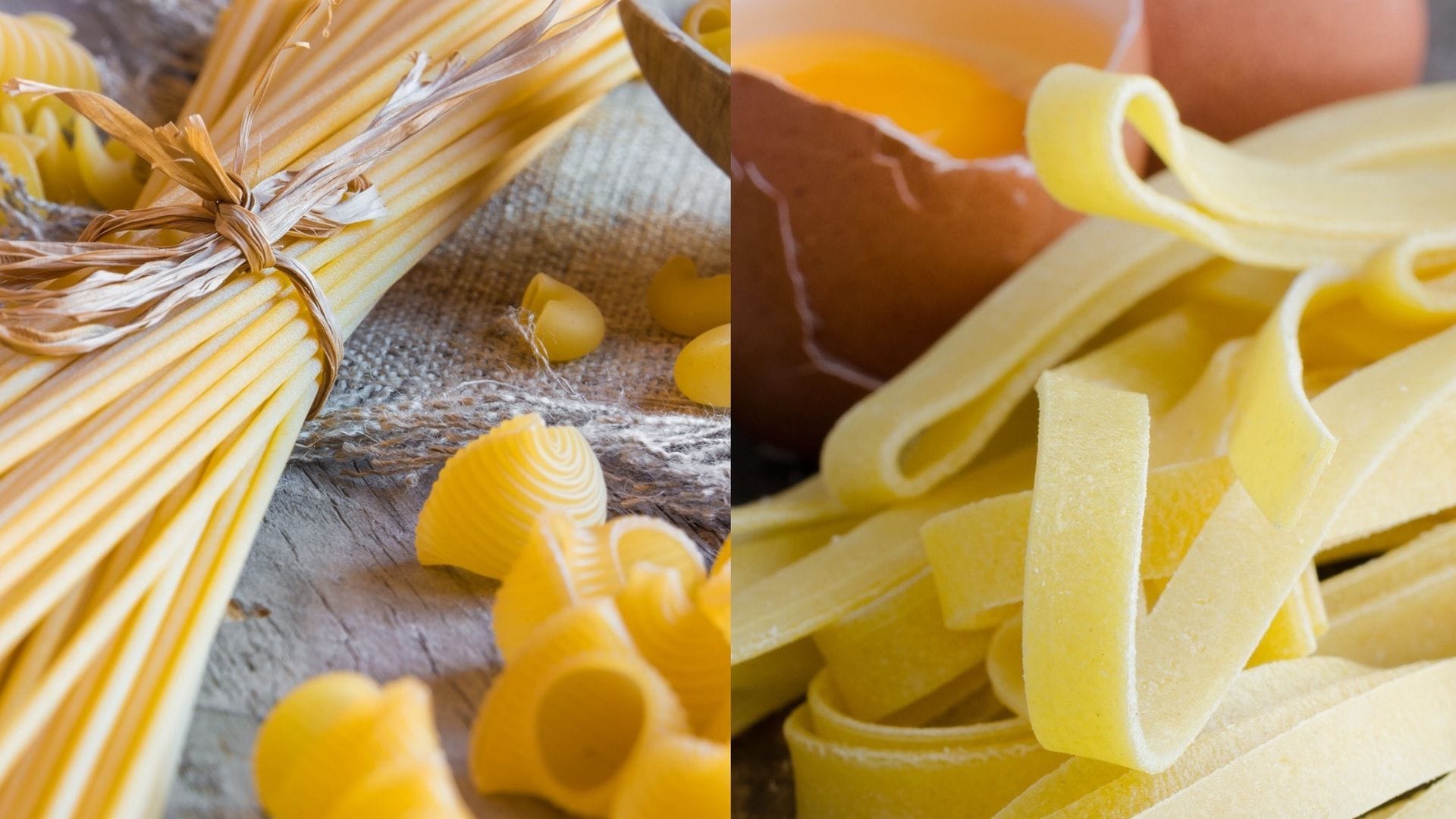 Pasta seca y pasta fresca