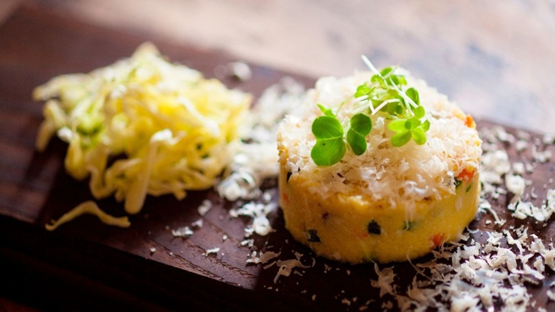 Ensalada de coliflor y 'Parmigiano Reggiano'