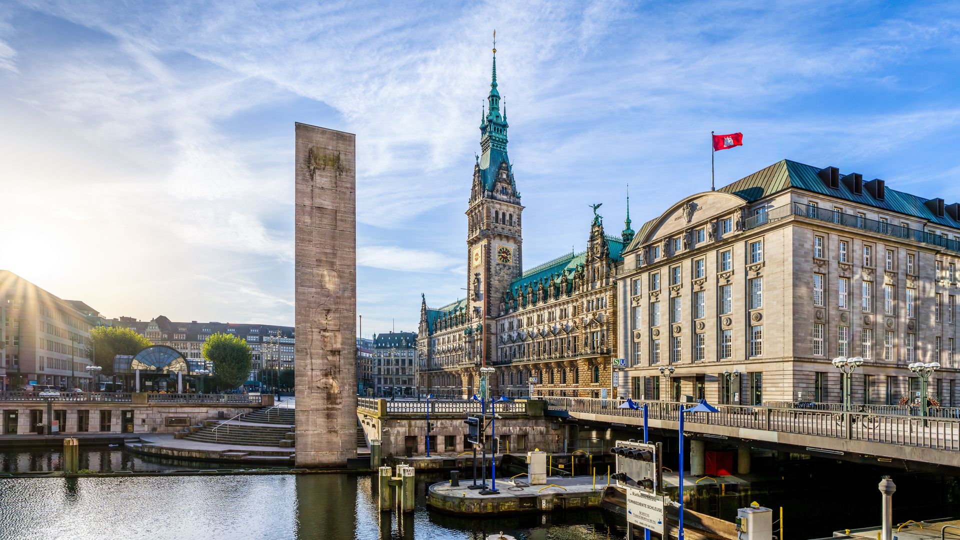 Ayuntamiento de la ciudad alemana de Hamburgo