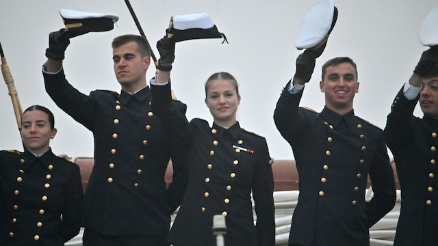 La princesa Leonor llega a Valparaíso (Chile) en Elcano en abril de 2025