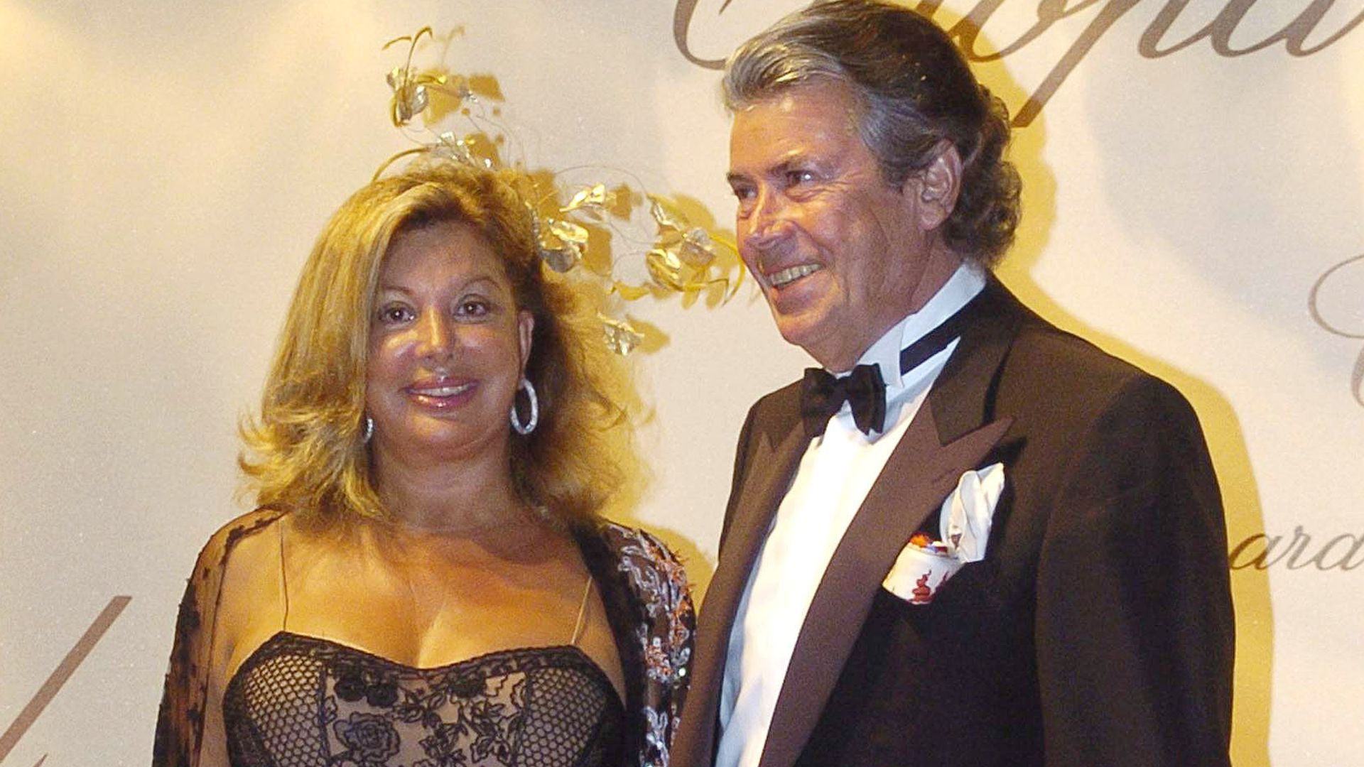 Philippe y Olivia Valere en una fiesta en Marbella