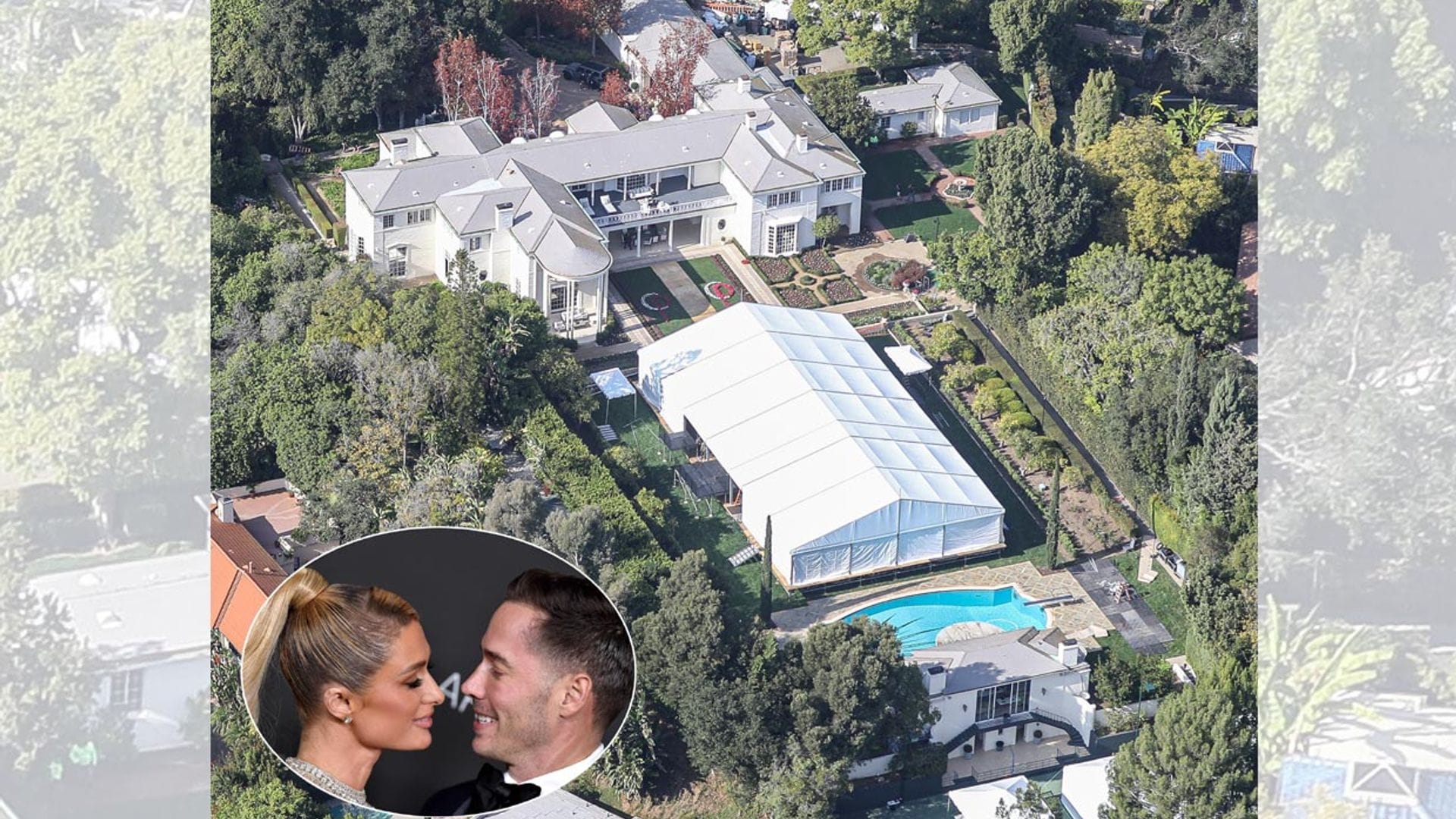 Las espectaculares imágenes de los preparativos de la boda de Paris Hilton, que se celebra el jueves