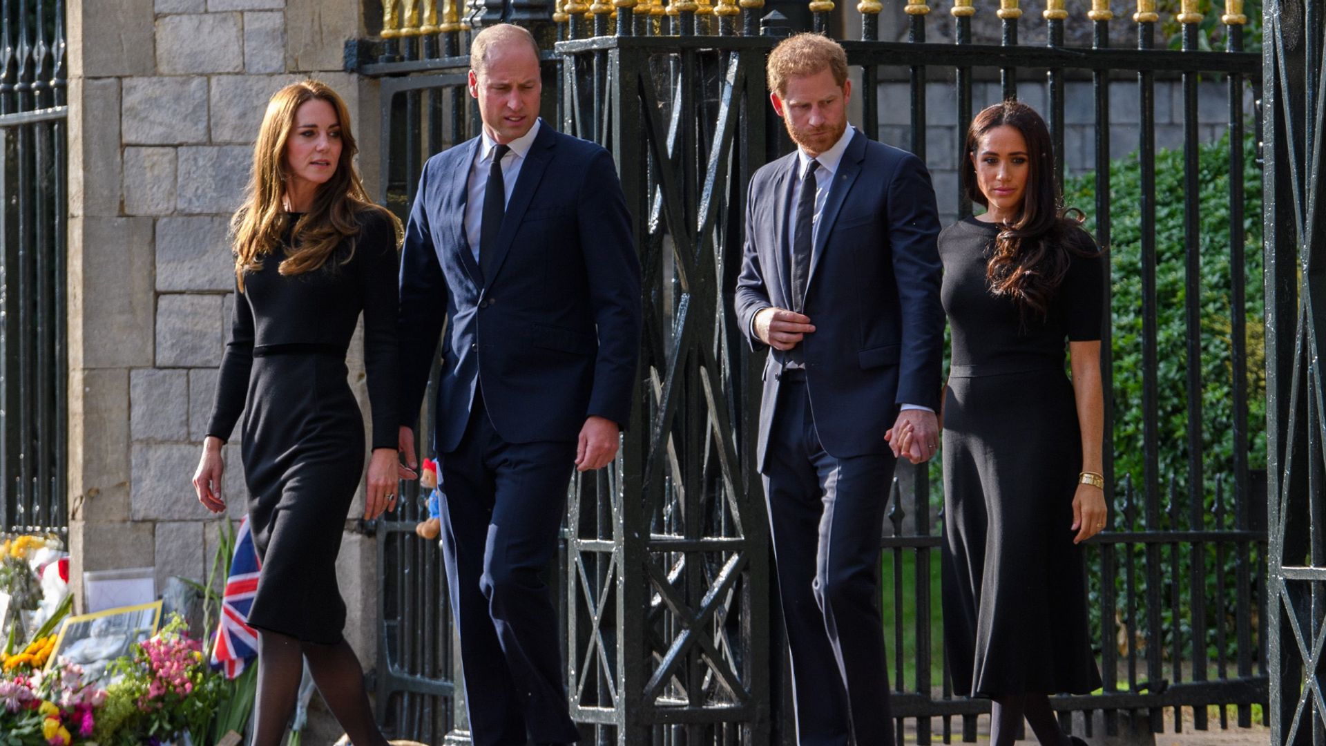 William y Kate junto a Harry y Meghan en Windsor