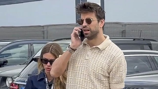 Gerard Piqué y Clara Chia en el GP de España en junio de 2024