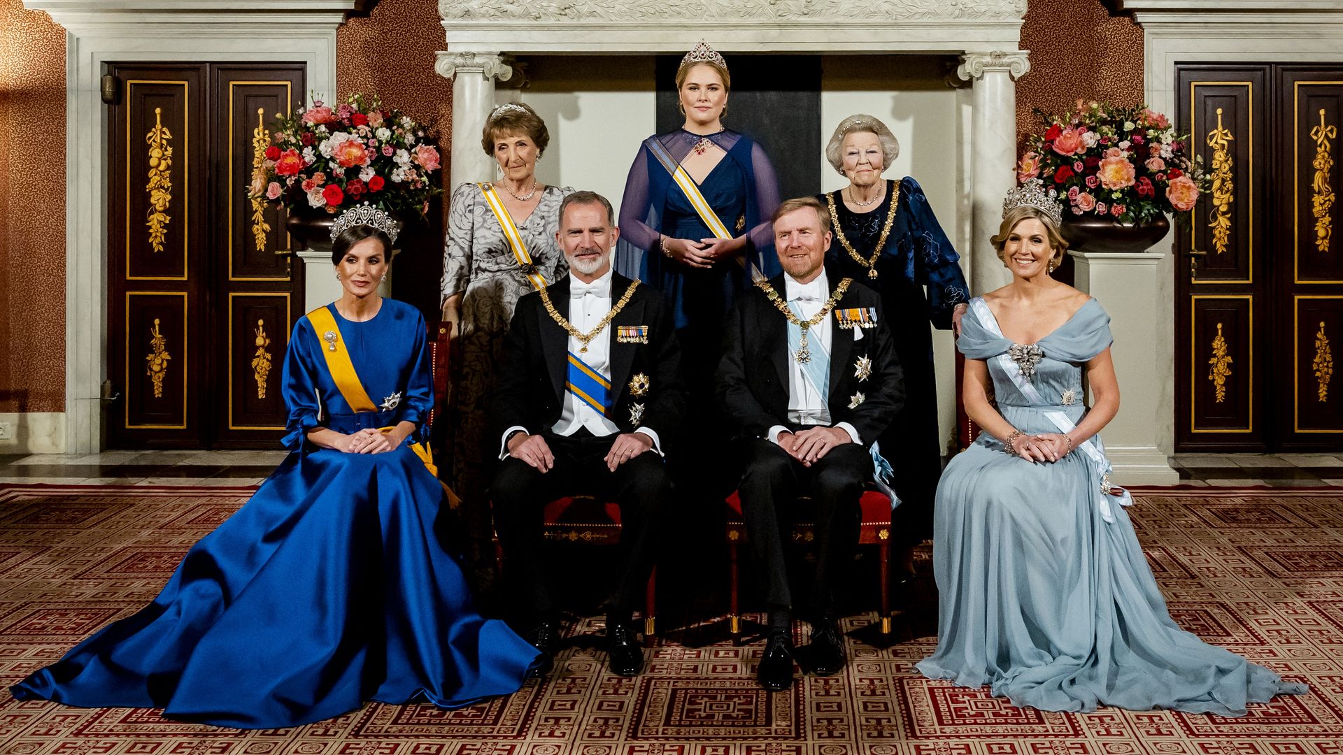 La reina Letizia ya había utilizado el vestido para una visita al Palacio de Ámsterdam en 2024.