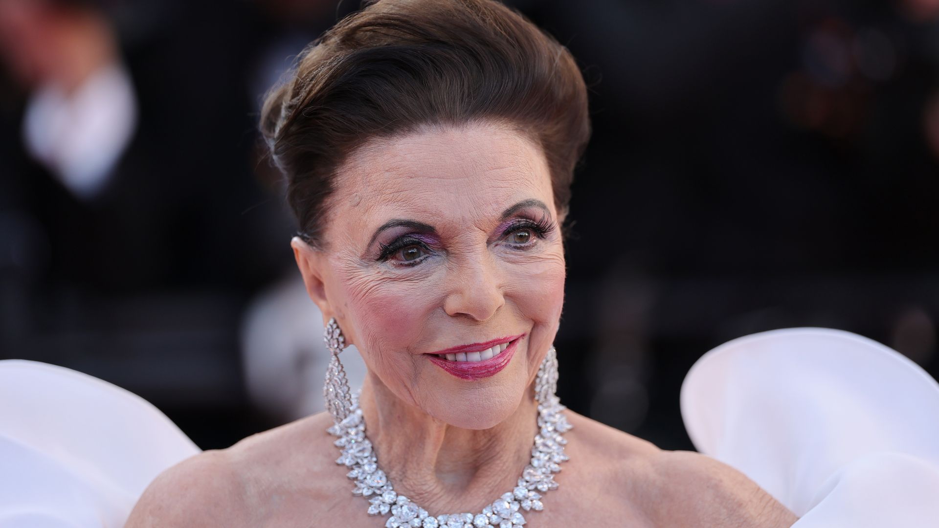 Posado de Joan Collinsen la 79ª edición del Festival de Cannes