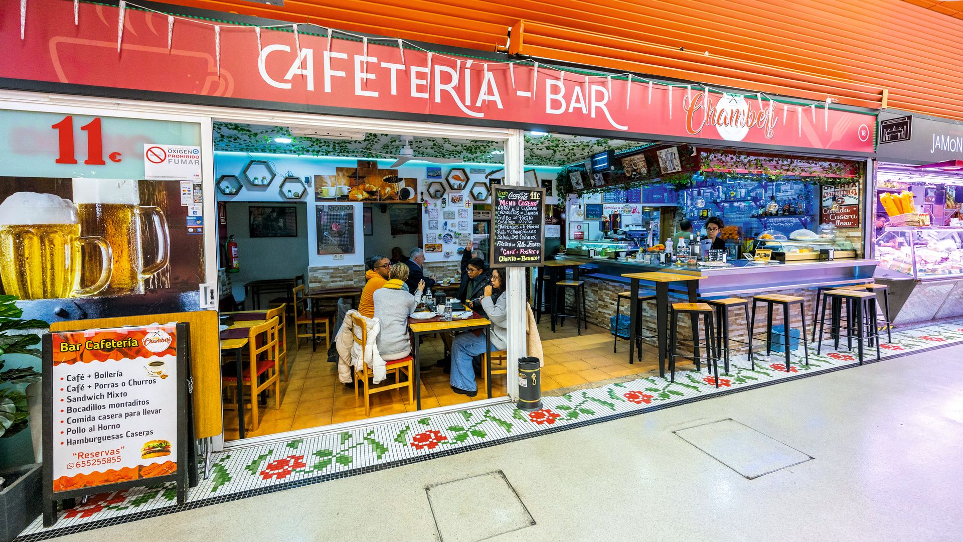 Cafetería Bar del Mercado de Chamberí en Madrid