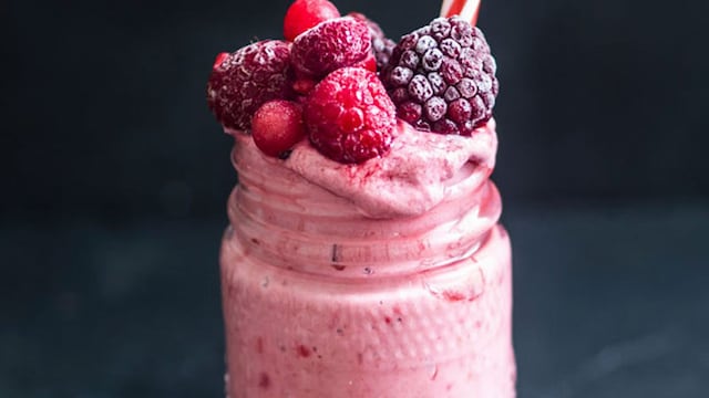 smoothie frutos rojos