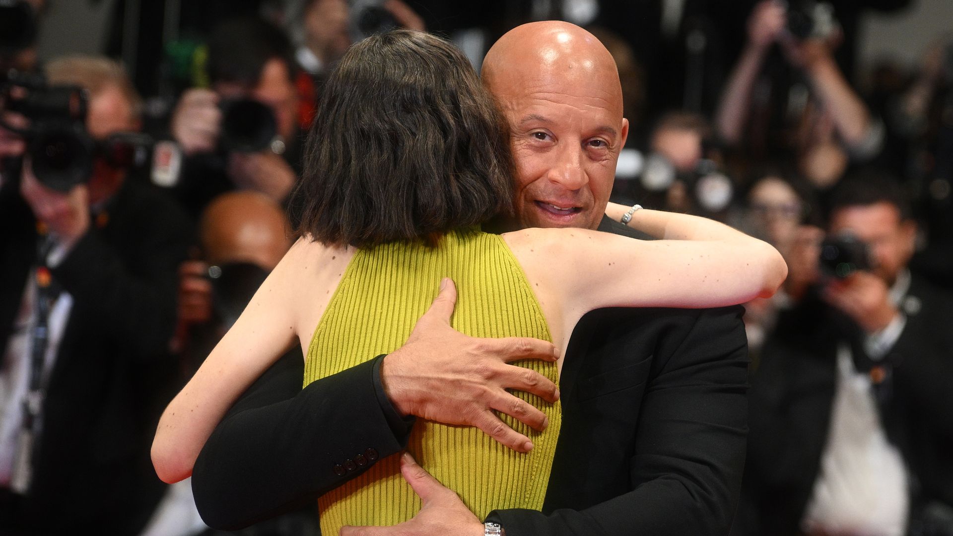 Vin Diesel y Meadow Walker en la alfombra roja de the "The Fast And The Furious" en el Festival de Cine de Cannes.