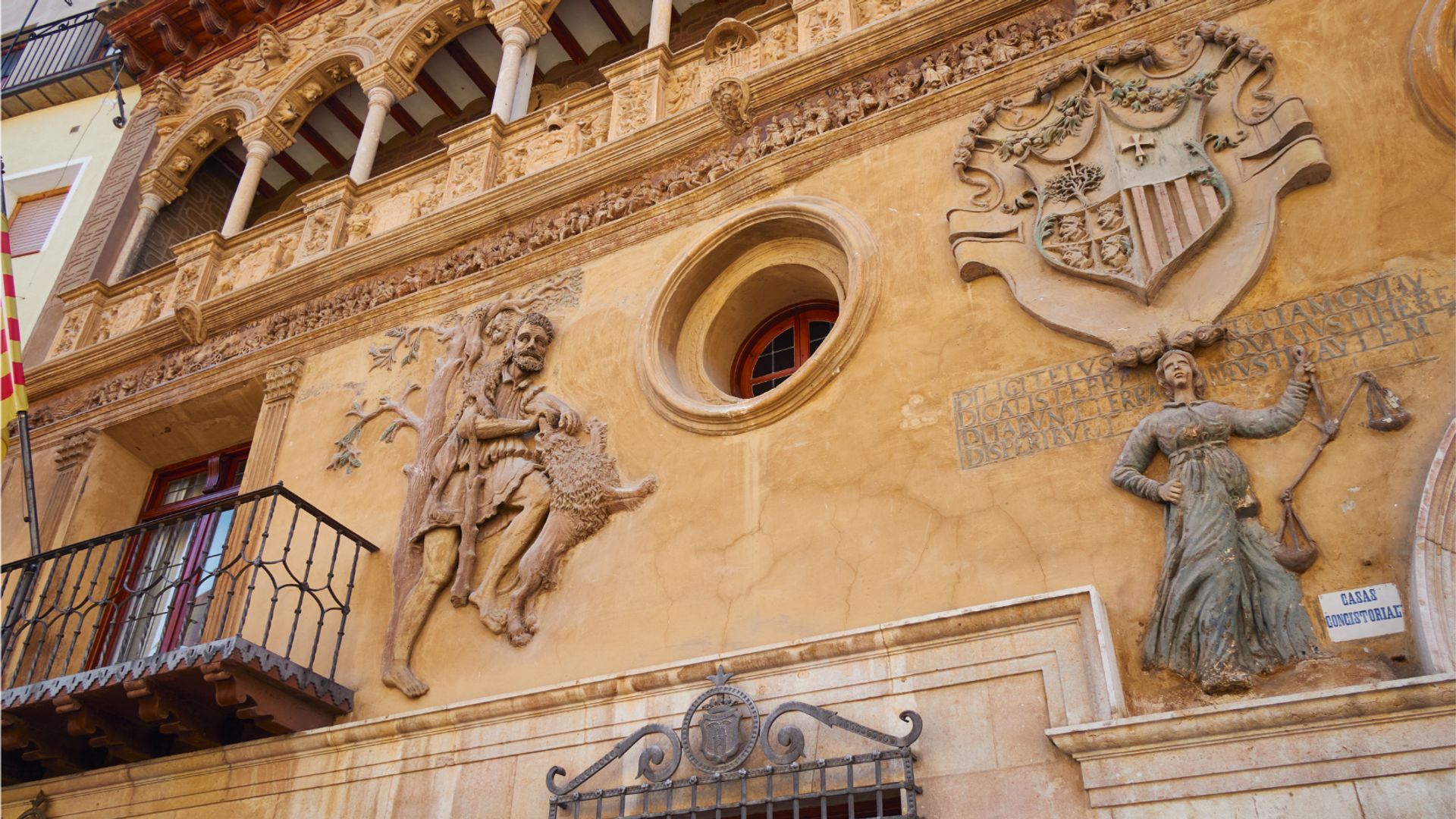 Fachada del Ayuntamiento de Tarazona en Zaragoza