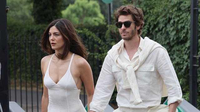 La pareja llegó a Wimbledon con looks coordinados