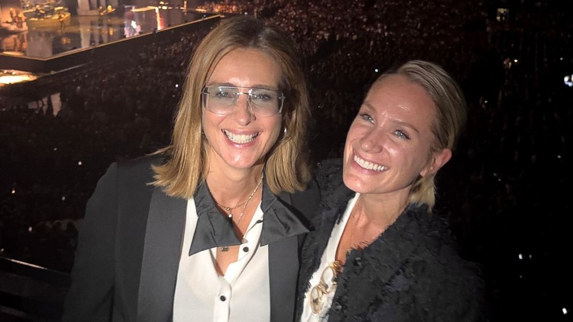 Pascalle Paerel, en un concierto junto a Sandra Barneda