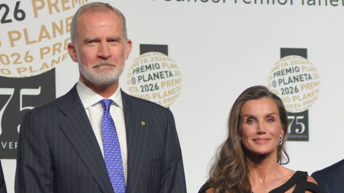 Queen Letizia wears a diamond bracelet at the 75th Planet Awards