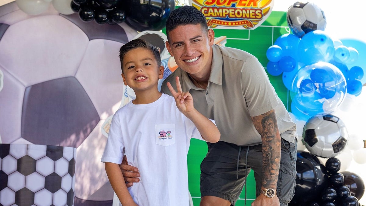 James Rodríguez celebrates son Samuel’s seventh birthday