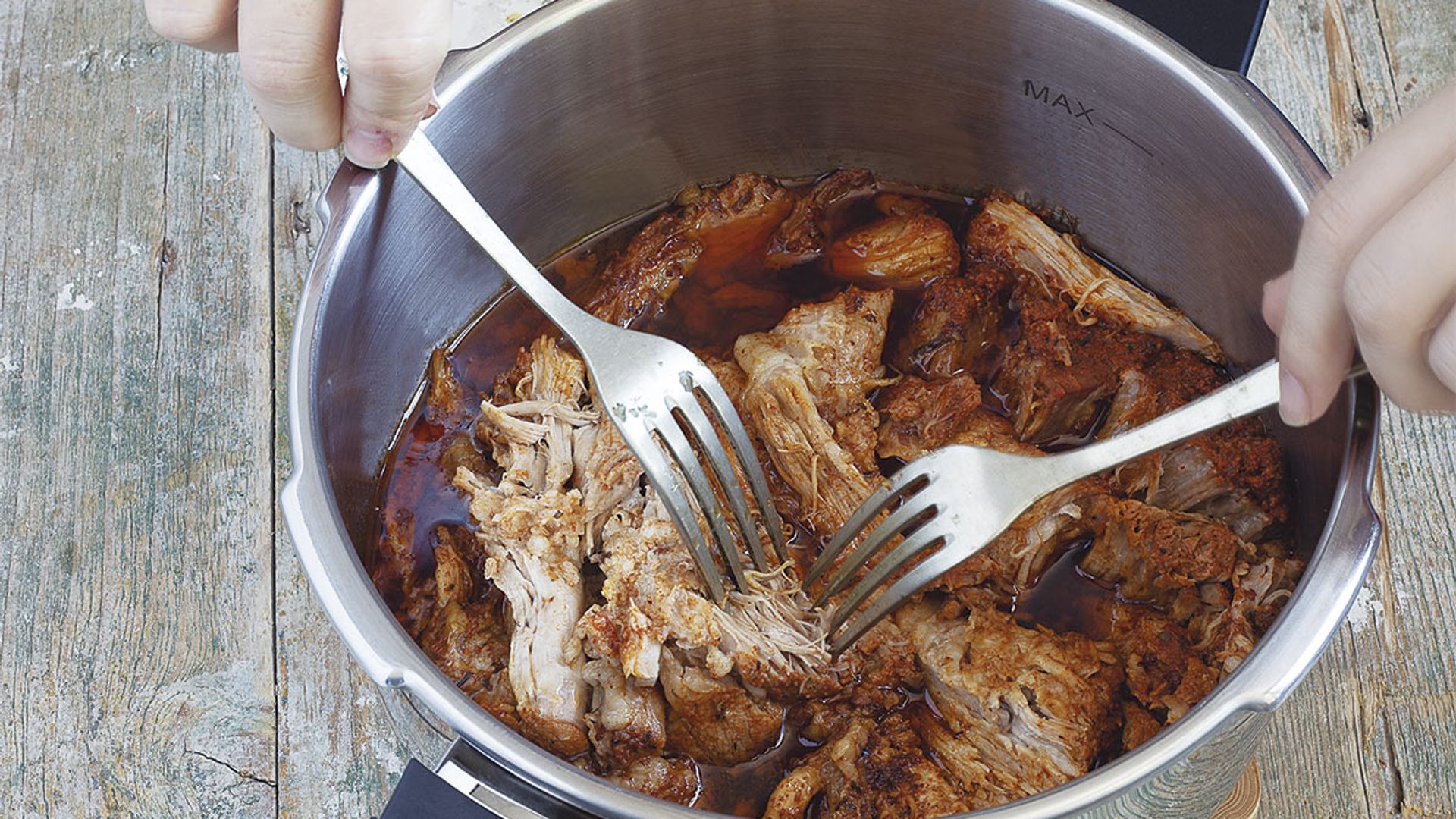 'Pulled pork' o cerdo deshilachado