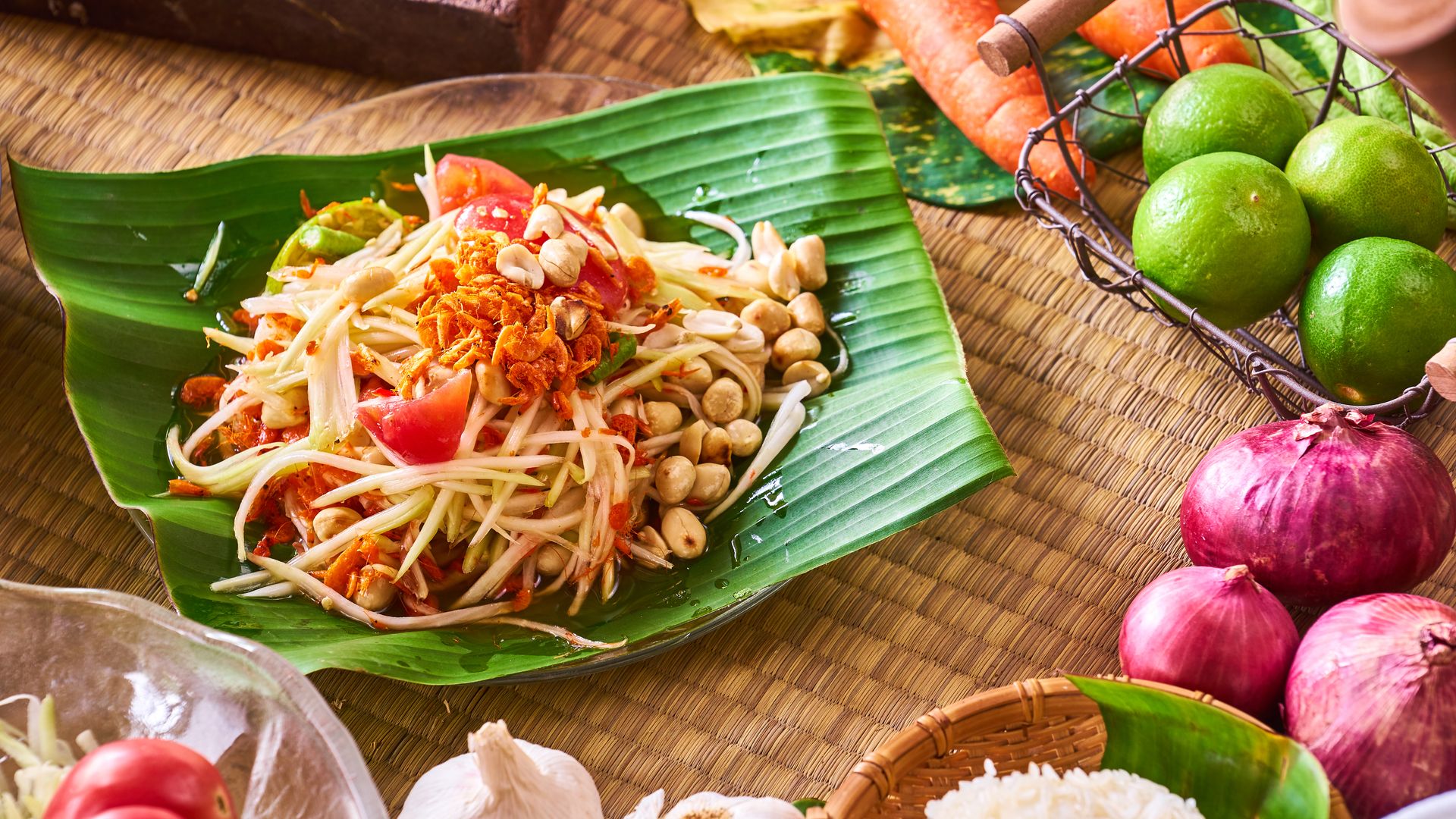 Ensalada tailandesa de papaya