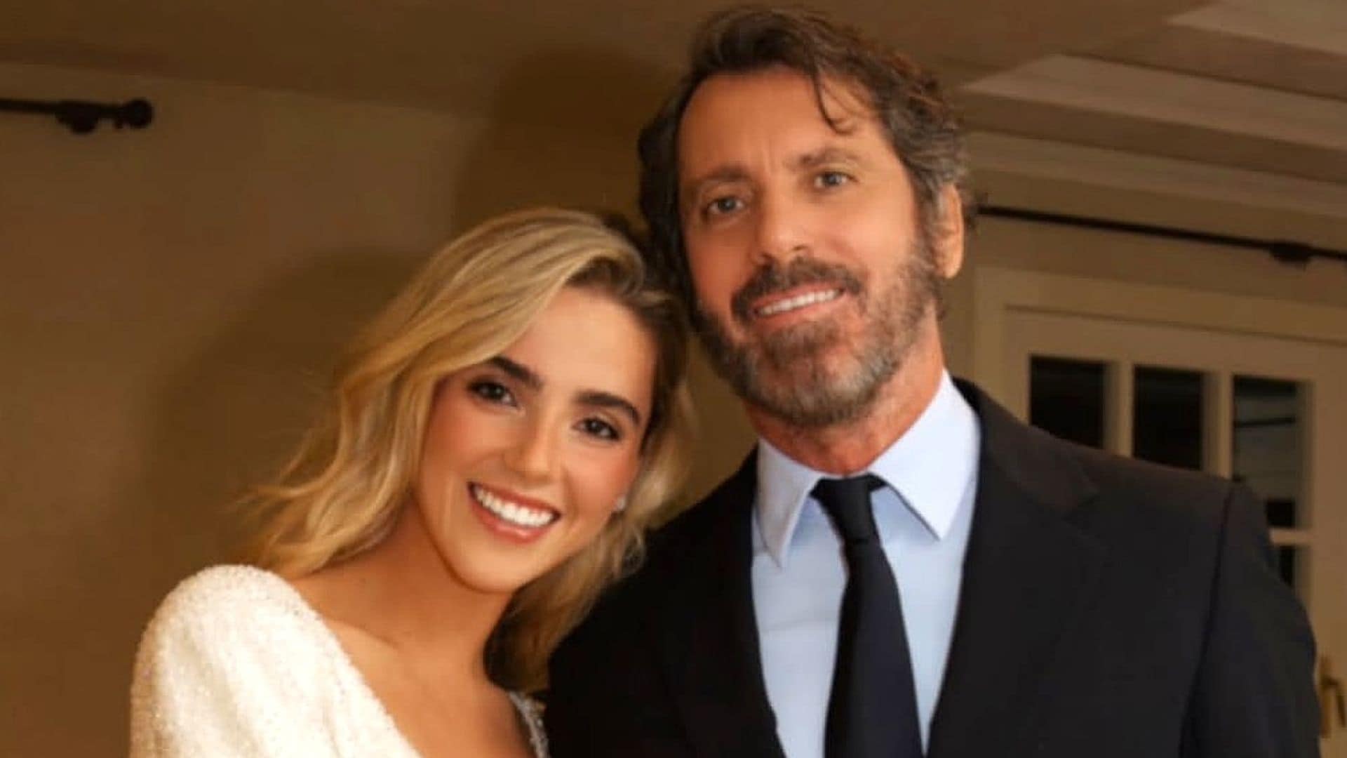 Quique Sánchez-Flores con su hija Paty