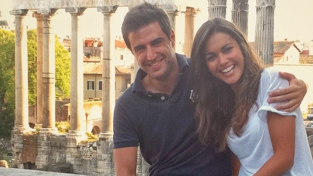 Lara Álvarez y Perico Durán hace 13 años en Roma