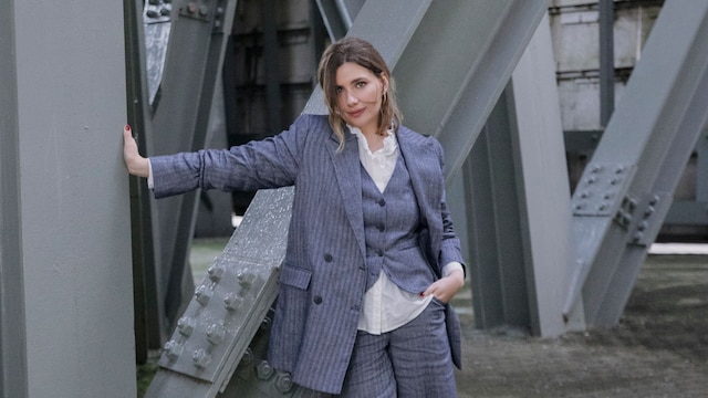Primer plano de Miriam Giovanelli en el Evento Hoss Intropia