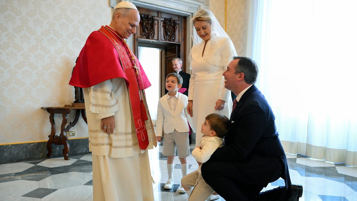Charles y François de Luxemburgo, estrellas en el Vaticano en su debut ante el Papa
