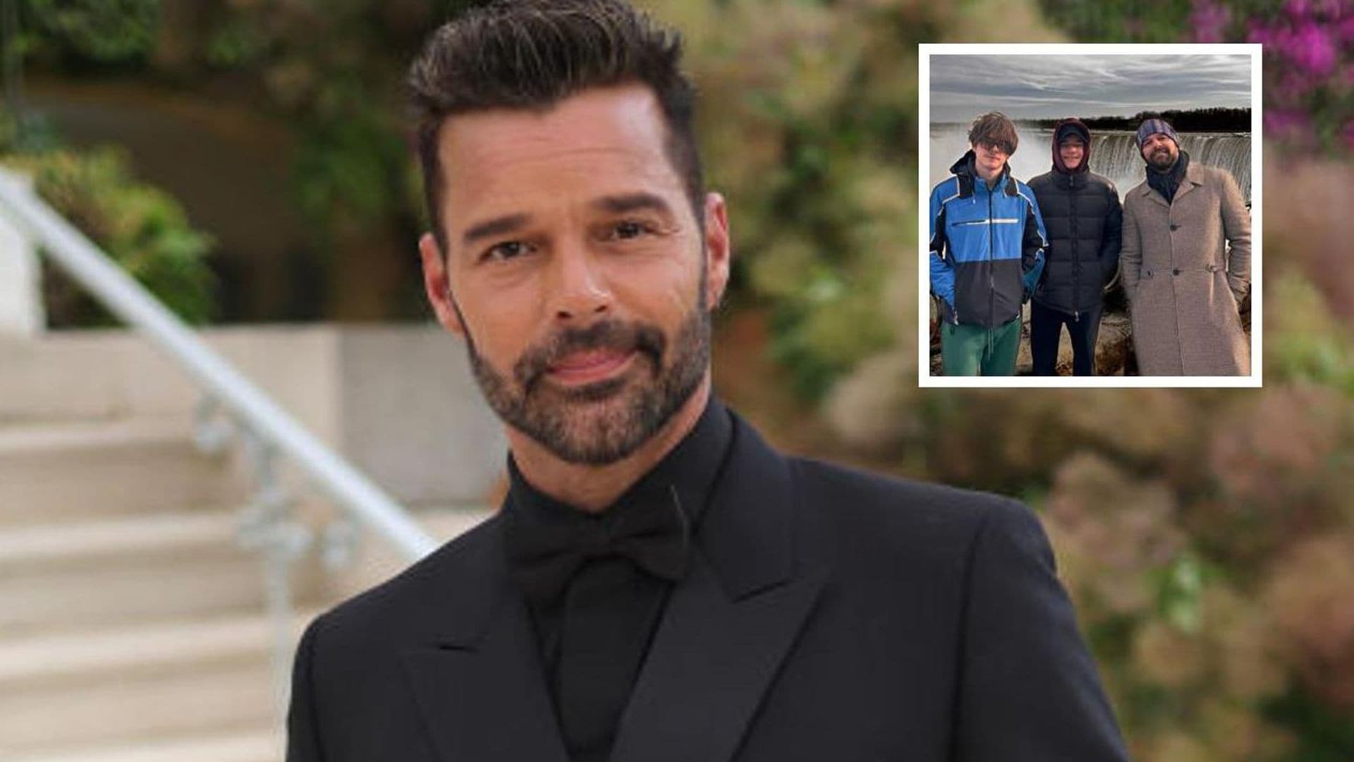 Matteo y Valentino, la perfecta compañía de Ricky Martin por el mundo