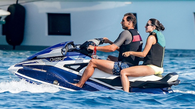 Rafa Nadal y Mery Perelló en moto de agua