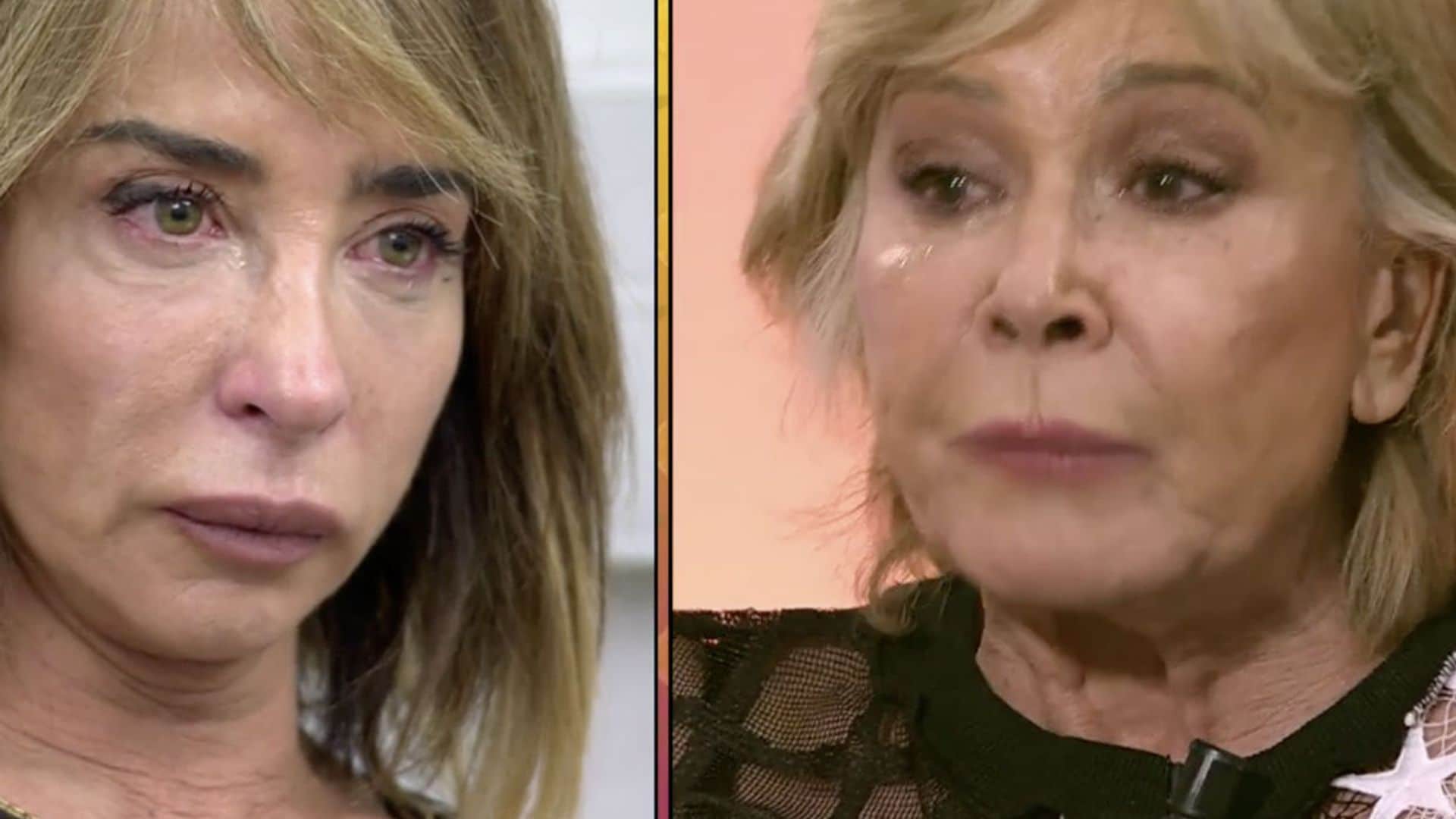 Las lágrimas de María Patiño y Mila Ximénez al hablar de los conflictos que mantienen